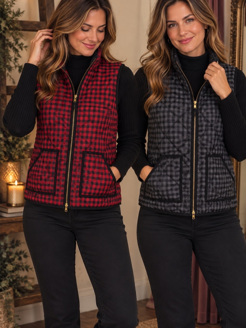 J.Crew Quilted Women's Vest Bundle — 2 Pieces